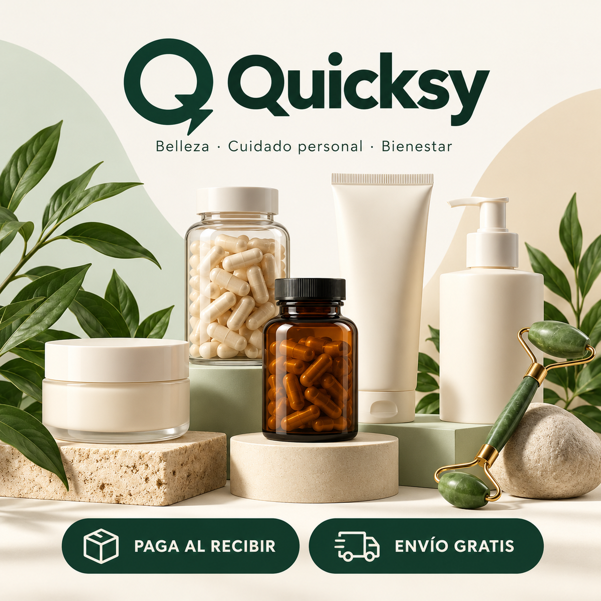 Quicksy: belleza, cuidado personal y bienestar. Paga al recibir. Envío gratis.